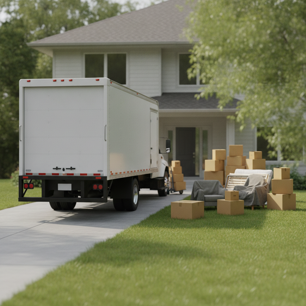 Moving Service - No Face and No Text